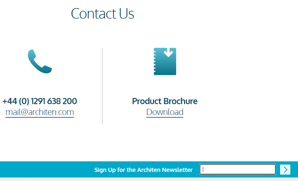 Architen Newsletter Box
