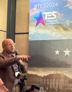 Daniel Stanica speaking at TES Affiliate Conference