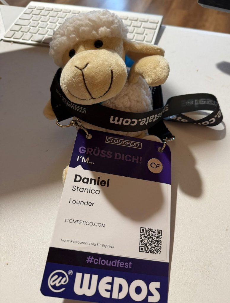 My badge of CloudFest 2026